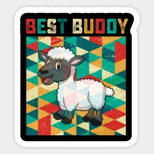 Best Buddy Sheep Sticker